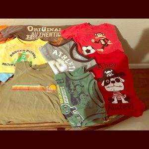 Lot of size 4T tees and tanks!!